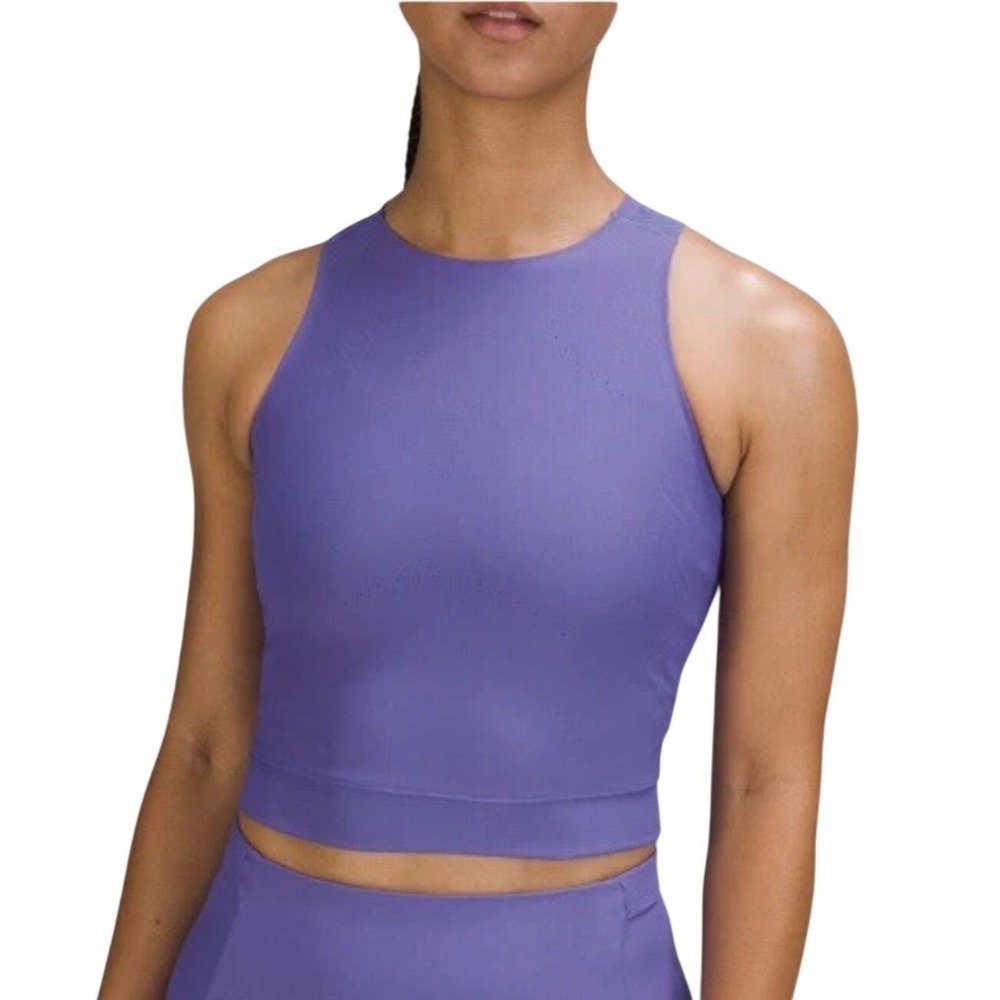 Lululemon Swiftly Tech High-Neck Tank Top 2.0 Race Length Purple Slim Fit